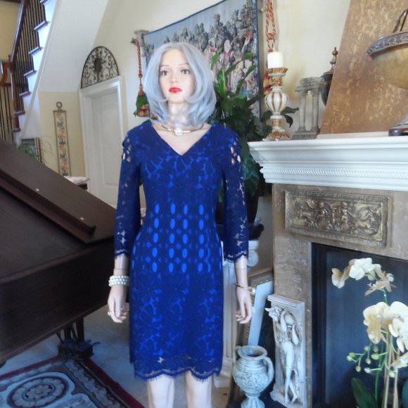 Lilly Pulitzer Dresses Lilly Pulitzer Navy Blue Lace Macon Dress